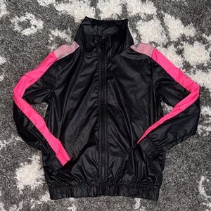 Z by Zella Girls Black and Pink Windbreaker Jacket Zip up - XS